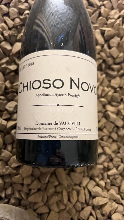 Korsika Ajaccio Domaine Vaccelli Chioso Novo 2018
