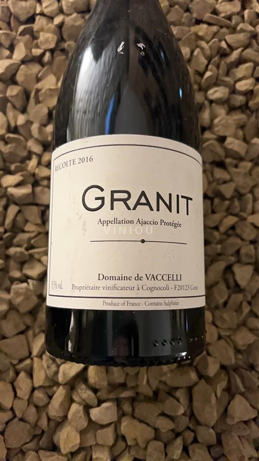 Korsika Ajaccio Domaine Vaccelli Granit 2016