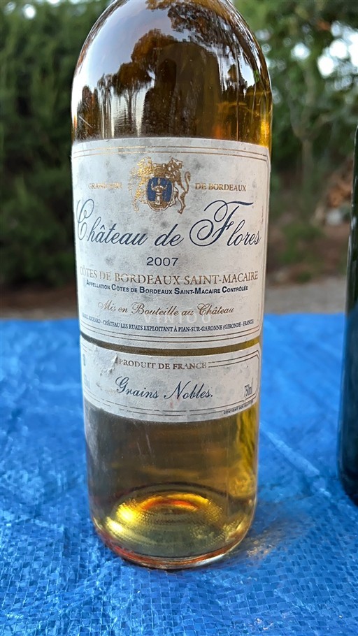 Bordeaux Côtes-de-bordeaux-saint-macaire Château Flores Grains Nobles 2007