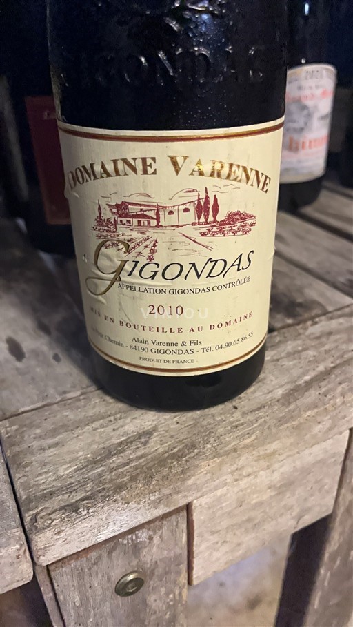 Rhône Valley Gigondas Domaine Varenne 2010