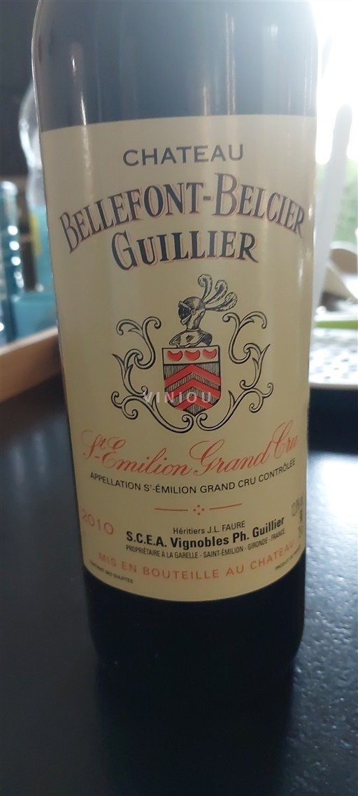 Bordeaux Saint-Émilion Grand Cru Bellefont-Belcier 2010