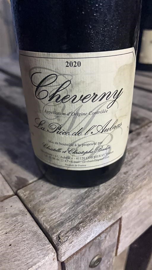 Loire Valley Cheverny Christelle et Christophe Badin La Pièce de l'Aubras 2020