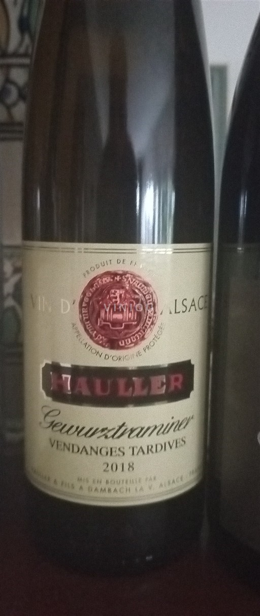Elsass Grand Cru Hauller Gewurztraminer Vendanges Tardives 2018