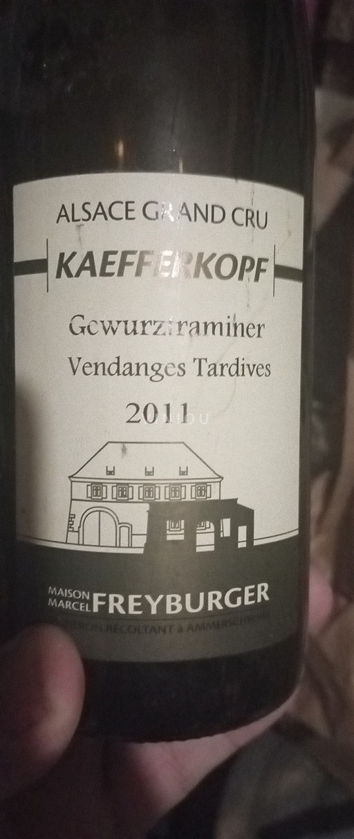 Vin Blanc moelleux Gewurztraminer Vendanges Tardives Maison Marcel Freyburger 2011 France Alsace Alsace Grand Cru AOC Grand Cru