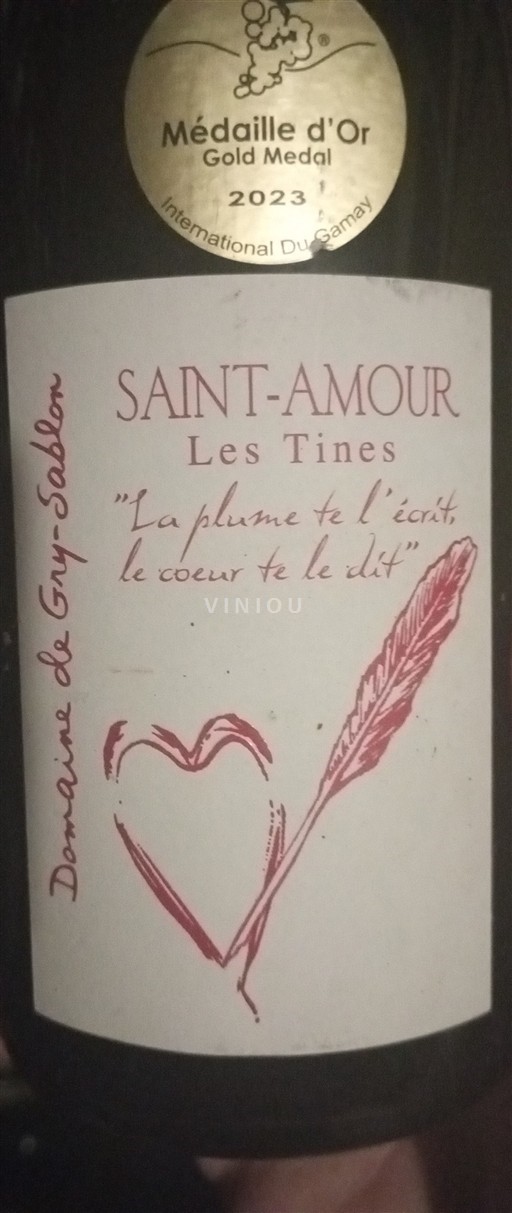 Beaujolais Saint-Amour Domaine Gry-Sablon Les Tines 2023