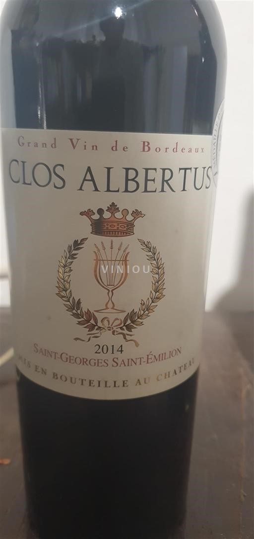 Bordeaux Saint-Georges-Saint-Émilion Clos Albertus 2014