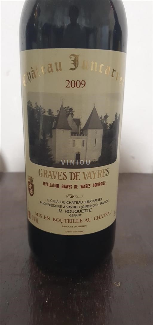 Bordeaux Graves-de-vayres Château Juncarret 2009