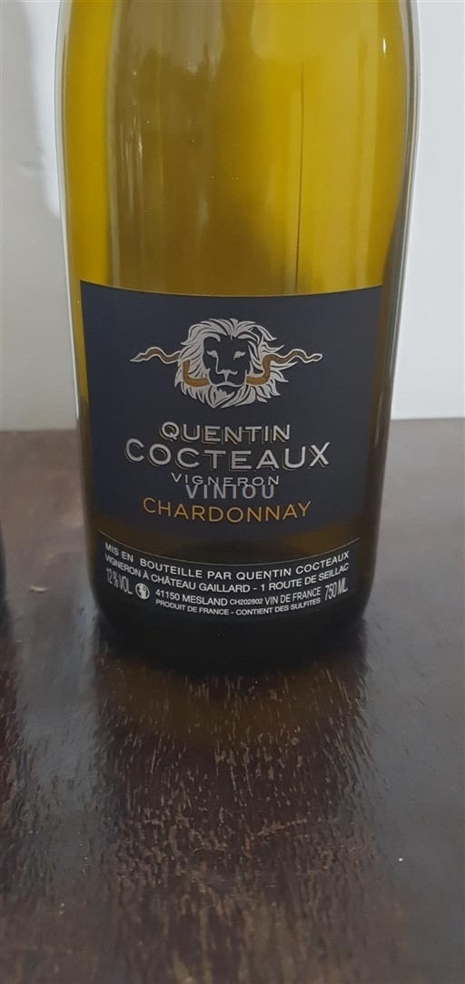 Loire Valley Unspecified Quentin Cocteaux Chardonnay Non-Vintage