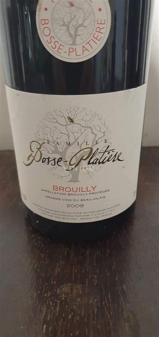 Beaujolais Brouilly Famille Bosse-Platière 2009