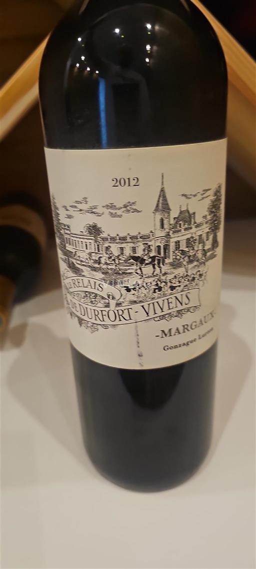 Burdeos Margaux Château Durfort-Vivens Le Relais 2012