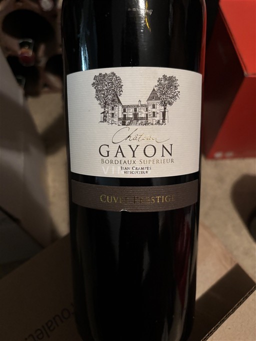 Bordéus Bordeaux Superior Château Gayon Prestige 2020