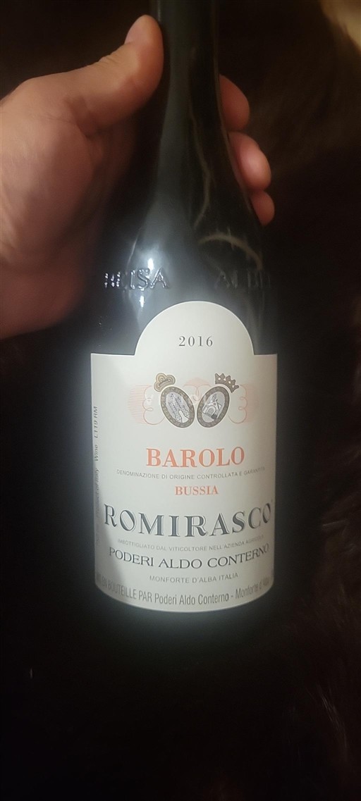 Piedmont Wines Barolo Poderi Aldo Conterno Romirasco 2016