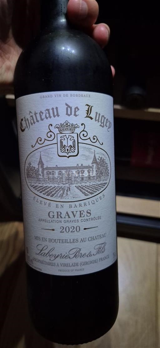 Bordéus Graves Château Lugey 2020