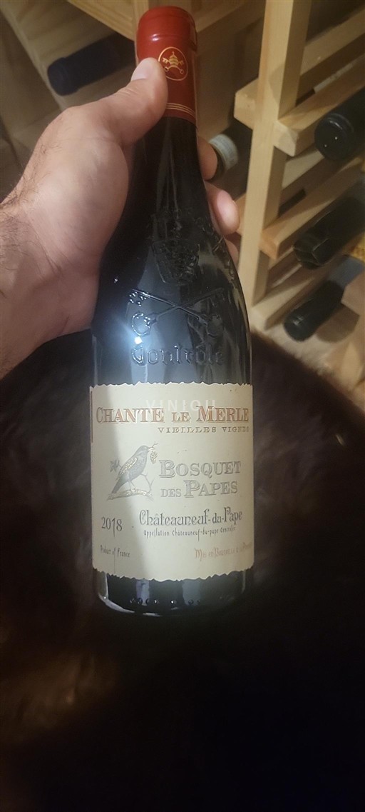 Valle del Ródano Châteauneuf-du-Pape. Bosquet des Papes Chante le Merle Vieilles Vignes 2018
