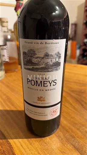 Burdeos Moulis-en-Médoc Château Pomeys 2018
