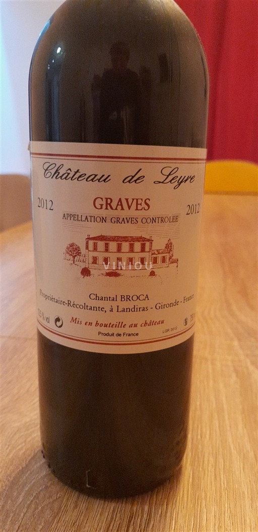 Bordéus Graves Château Leyre 2012
