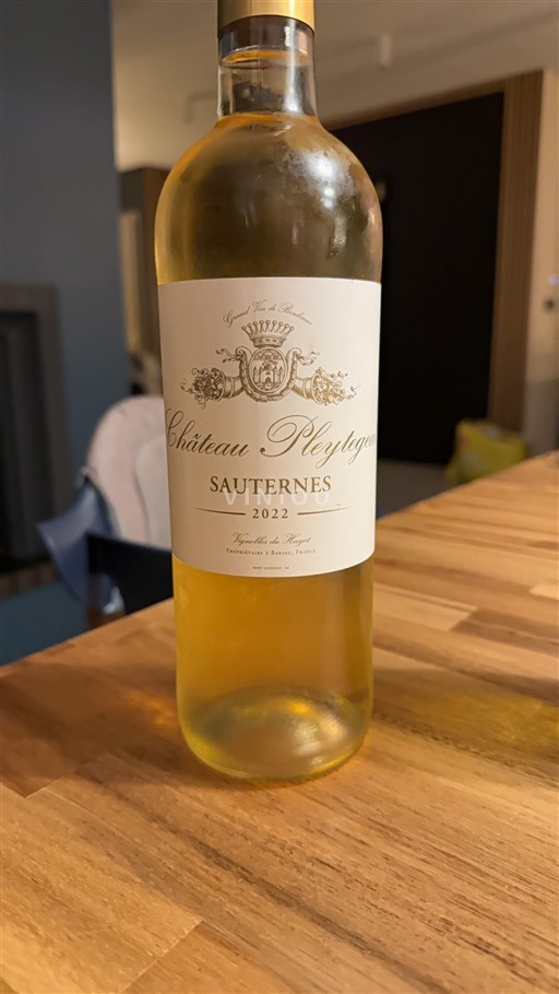 Bordeaux Sauternes Château Pleytegue 2022