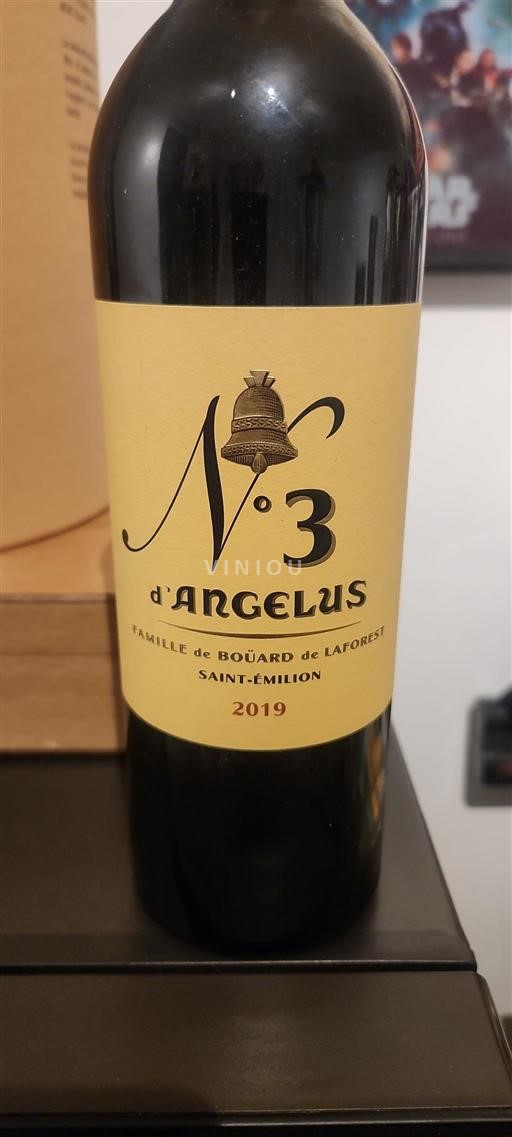 Bordeaux Saint-Émilion Famille de Boüard de Laforest N°3 d'Angélus 2019