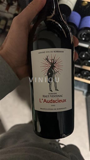 Burdeos Francos-Costas-de-Burdeos Domaine Haut Ventenac L'Audacieux 2022
