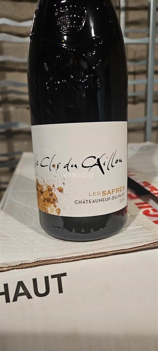 Rhônen laakso Châteauneuf-du-Pape Le Clos du Caillou Les Safres 2011