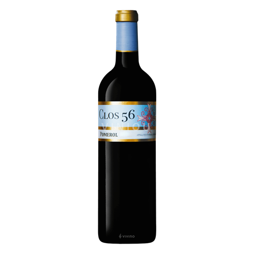 Vin Rouge sec Clos 56 2017 France Bordeaux Pomerol AOC