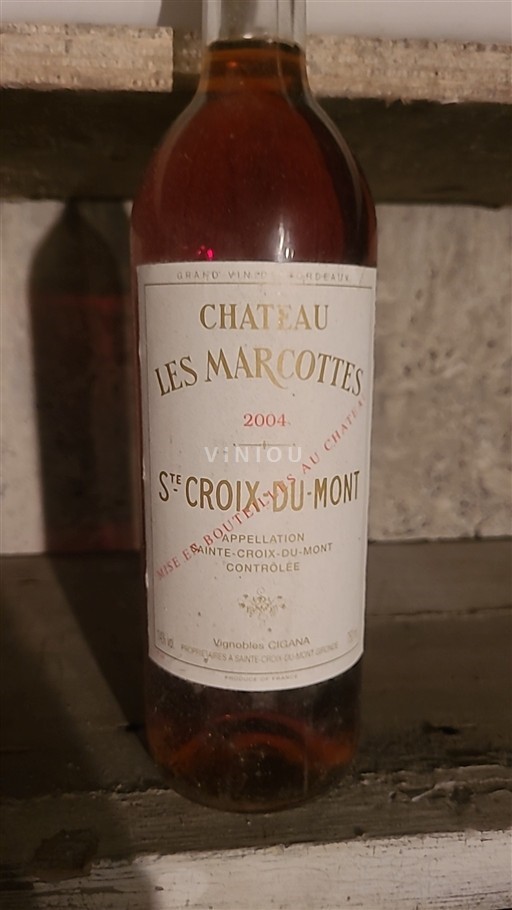 Bordeaux Sainte-Croix-Du-Mont Château Les Marcottes 2004