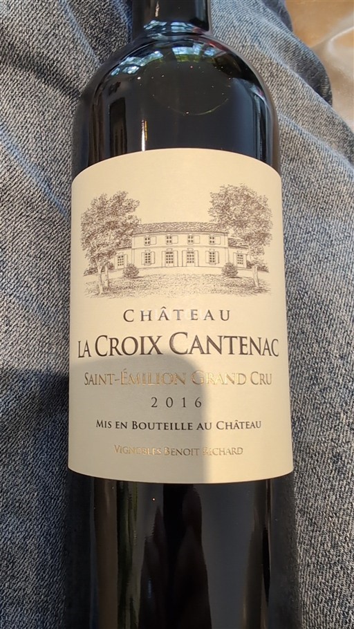 Bordeaux Saint-Émilion Grand Cru Grand Cru Château La Croix Cantenac 2016