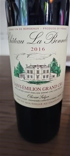 Bordeaux Saint-Émilion Grand Cru Château La Bonnelle 2016