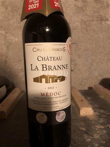 Bordeaux Médoc Cru Bourgeois Château La Branne 2017
