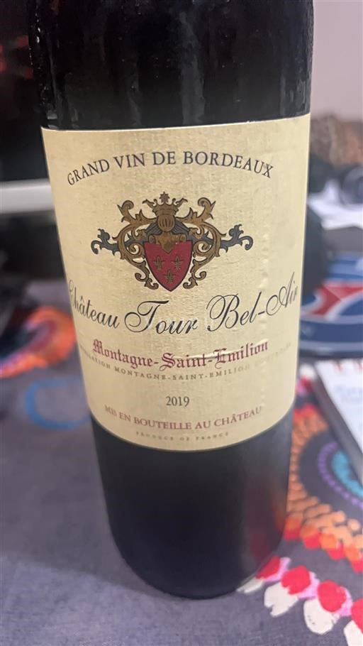 Burdeos Montagne-Saint-Émilion Château Tour Bel-Air 2019