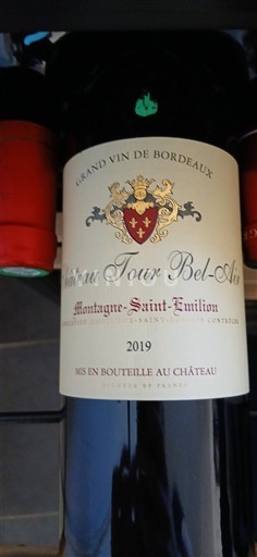 Bordeaux Montagne-Saint-Émilion Château Tour Bel-Air 2019