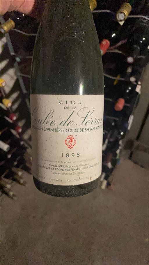 Loirevallei Savennières-Coulée-de-Serrant Clos de la Coulée de Serrant 1998