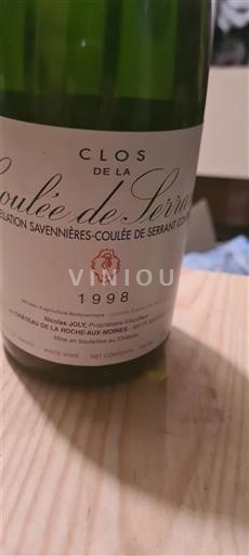 Thung lũng sông Loire Savennières-coulée-de-serrant Clos de la Coulée de Serrant 1998