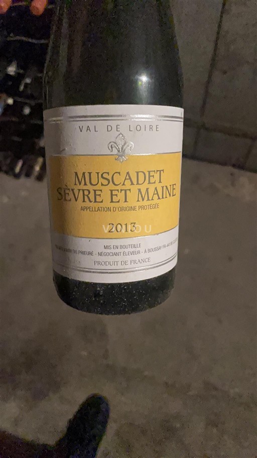 Thung lũng sông Loire Muscadet Sèvre et Maine Benjamin du Prieuré 2013
