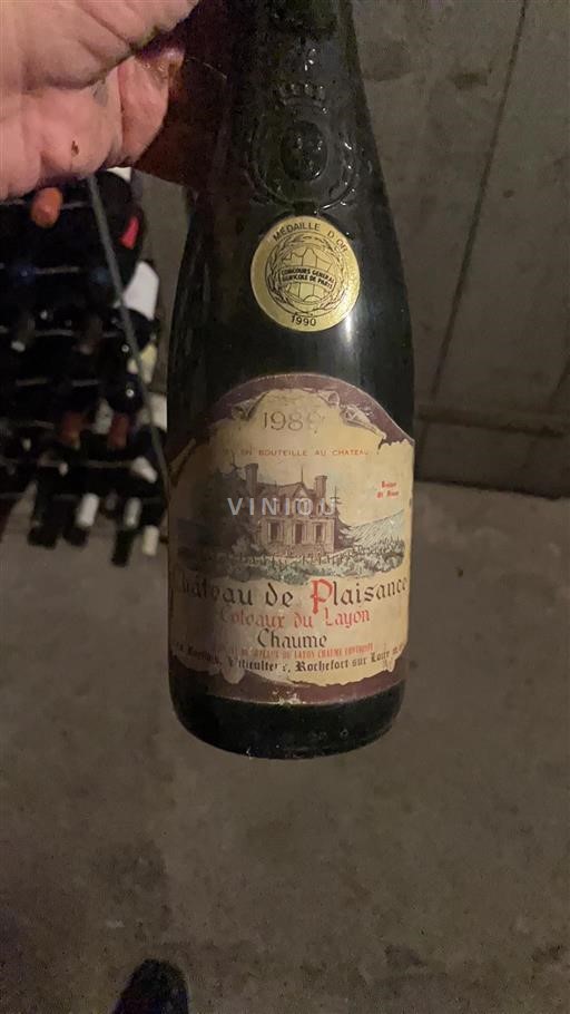 Loiretal Chaume Château Plaisance 1989