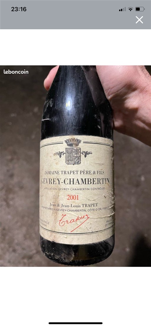 Bourgogne Gevrey-chambertin Domaine Trapet Père & Fils 2001