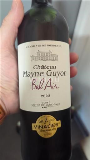 Burdeos Blaye-Côtes de Burdeos Château Mayne Guyon Bel Air 2022