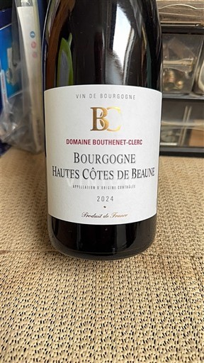 Borgogna Hautes Côtes de Beaune Domaine Bouthenet-Clerc 2024