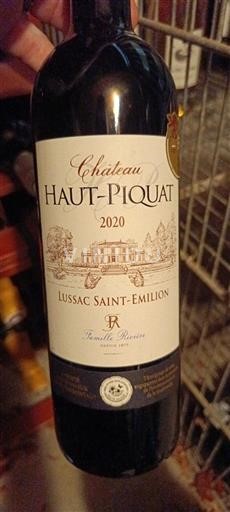 Bordeaux Lussac-saint-émilion Château Haut-Piquat 2020