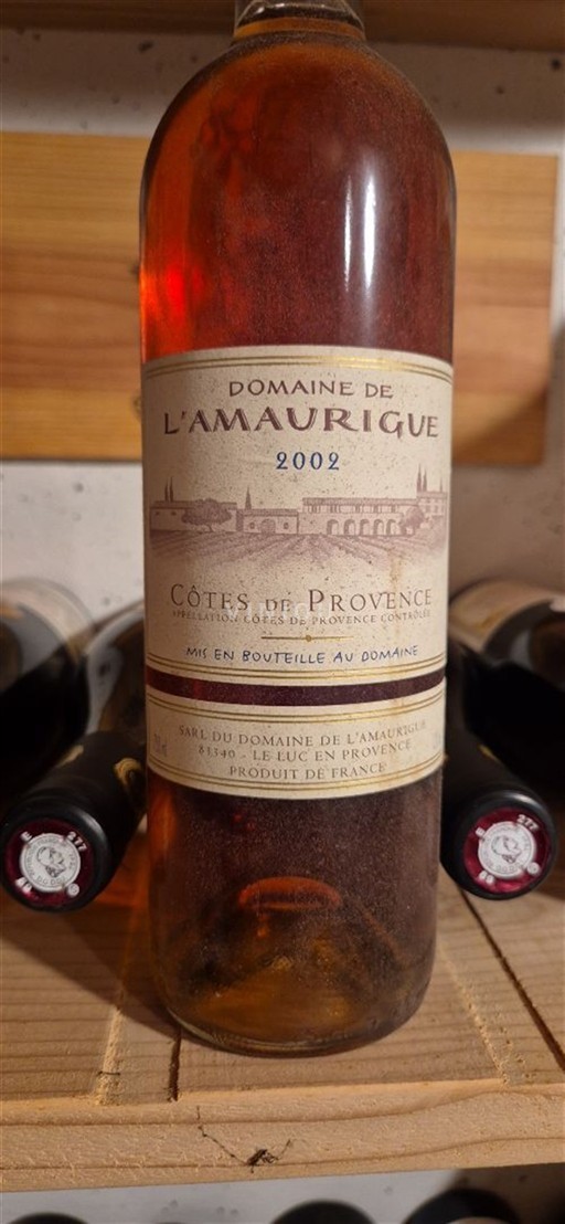 Provence Côtes-de-Provence Domaine L'Amaurigue 2002