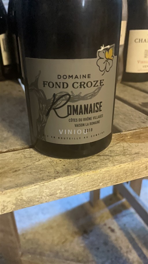 Vale do Ródano Côtes-do-ródano-villages Fond Croze Romanaise 2018