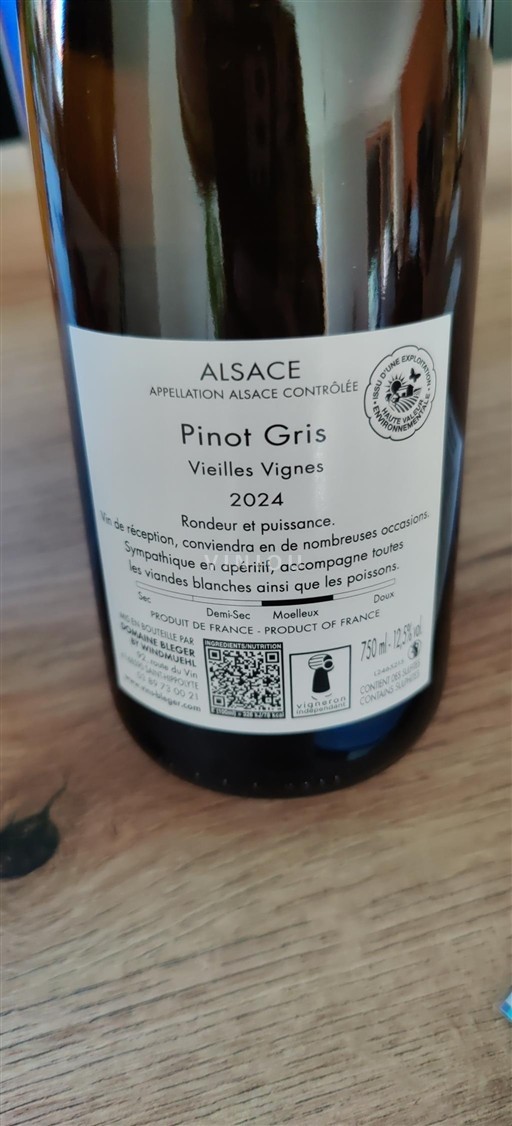Elsass Grand Cru Domaine Bleger Vielles Vignes 2024