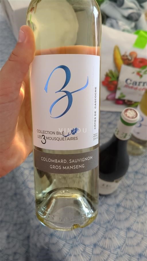 Southwest Côtes de Gascogne Les 3 Mousquetaires Collection Bilé 2022
