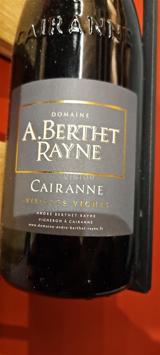 Rhônetal Cairanne A. Berthet Rayne Vieilles Vignes Ohne Jahrgang