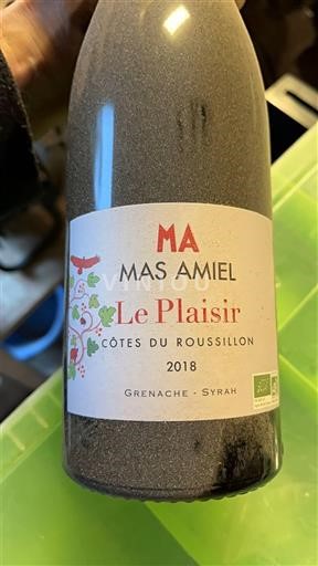 Roussillon Côtes-du-Roussillon Mas Amiel Le Plaisir 2018