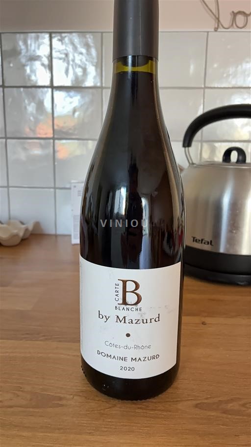 Údolí Rhôny Côtes-du-Rhône Domaine Mazurd Carte B 2020