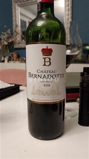 Bordeaux Haut-Médoc Cru Bourgeois Supérieur Château Bernadotte 2018