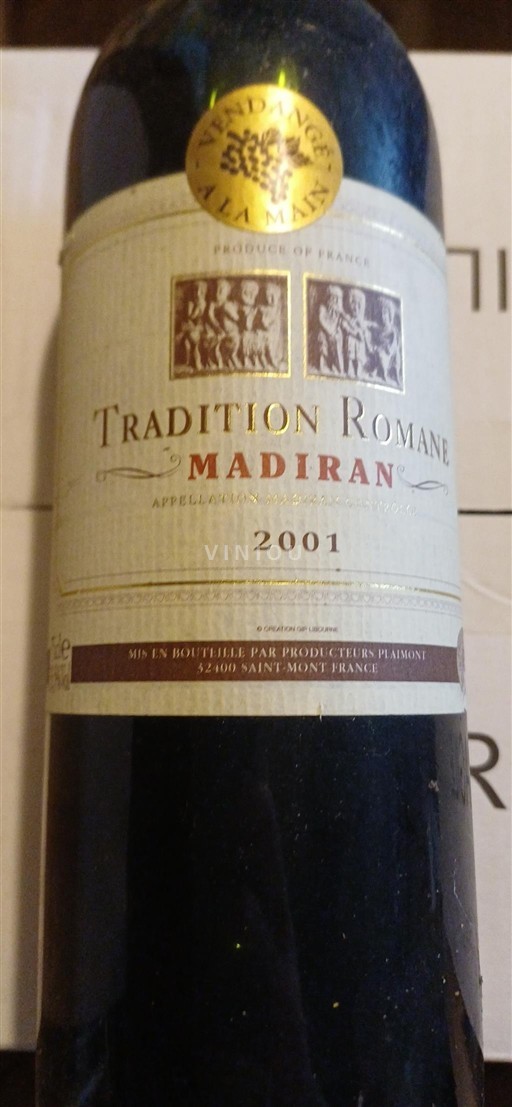Sudoeste Madiran Producteurs Plaimont Tradition Romane 2001