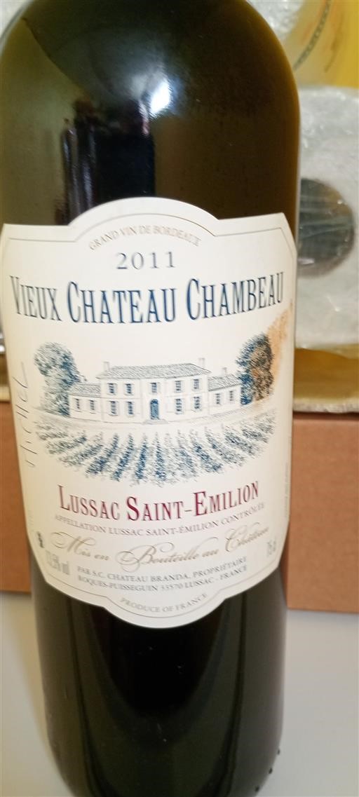 Bordeaux Lussac-saint-émilion Château Vieux Chambau 2011