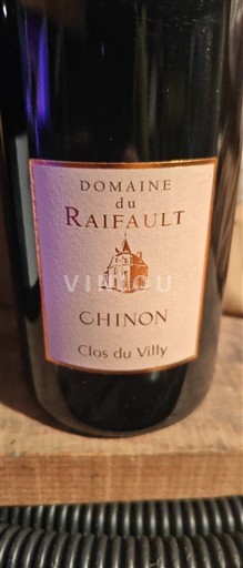 Thung lũng sông Loire Chinon Domaine Raifault Clos du Villy Không niên vụ
